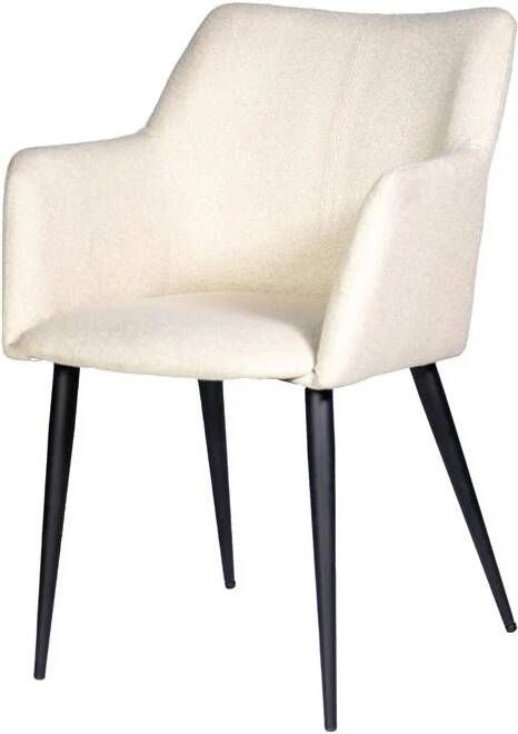 Giga Meubel Eetkamerstoel Stof beige Zithoogte 49cm Draaggewicht 120kg