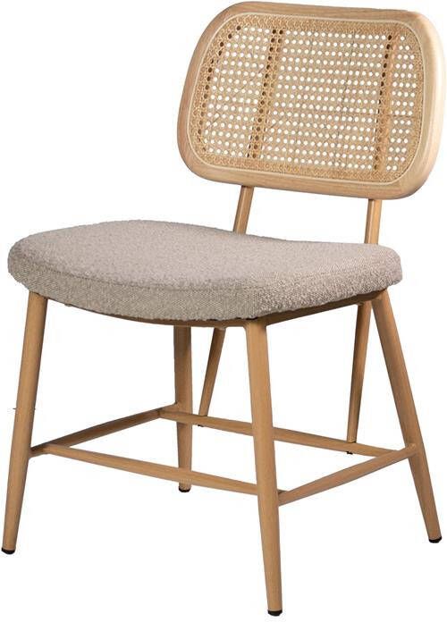 Giga Meubel Eetkamerstoel Hout Taupe Zithoogte 49cm 54x54x83cm
