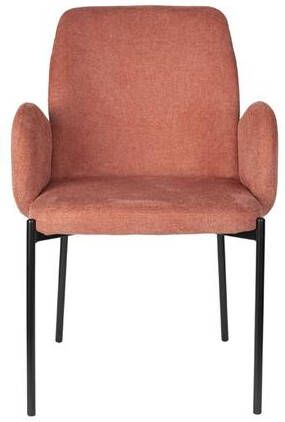 Giga Meubel Eetkamerstoel Stof Roze Tjarda Set van 2