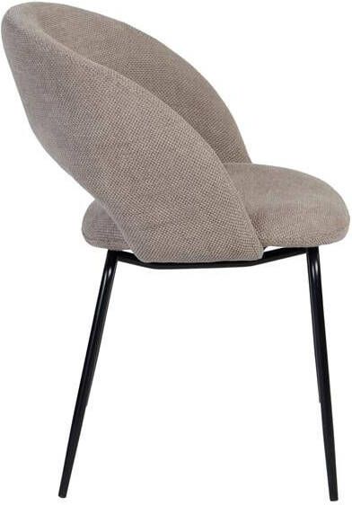 Giga Meubel Eetkamerstoel Stof Taupe Zitdiepte 60cm Julius