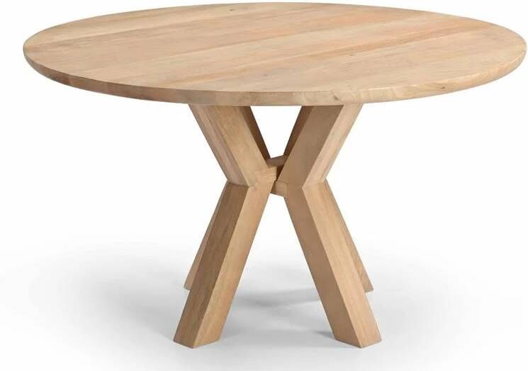 Giga Meubel Eettafel Ø150cm Naturel Mangohout Tafel Heleen