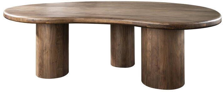 Giga Meubel Eettafel 240cm Acaciahout Bruin Sculpture