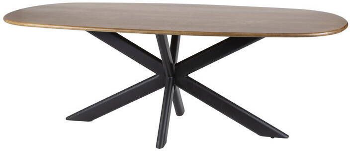 Giga Meubel Eettafel Deens Ovaal 215cm Mangohout Cliff