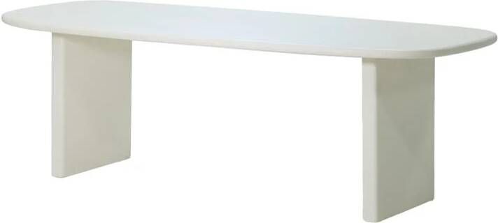 Giga Meubel Eettafel Deens Ovaal 240cm Beige Beton Gin