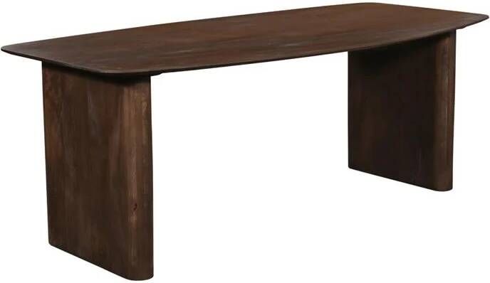 Giga Meubel Eettafel Deens Ovaal 240cm Walnoot Mangohout Dai