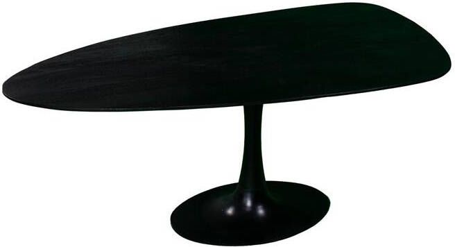 Giga Meubel Eettafel Kiezel Zwart 200cm O-Poot Eettafel Owen - Foto 2