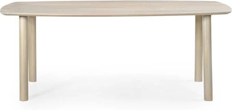 Giga Meubel Eettafel Deens Ovaal 170cm Naturel Mangohout Leone