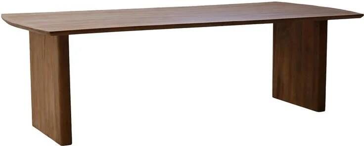 Giga Meubel Eettafel Naturel 250cm Rechthoek Mangohout Tomeo