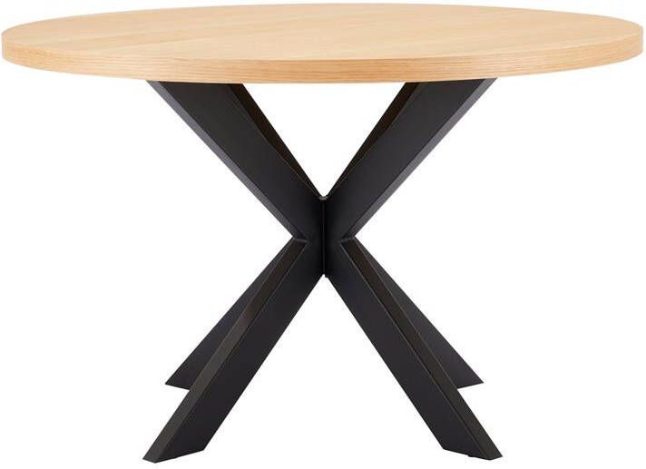 Giga Meubel Eettafel Rond 120cm Naturel 2-4 Personen Vancouver