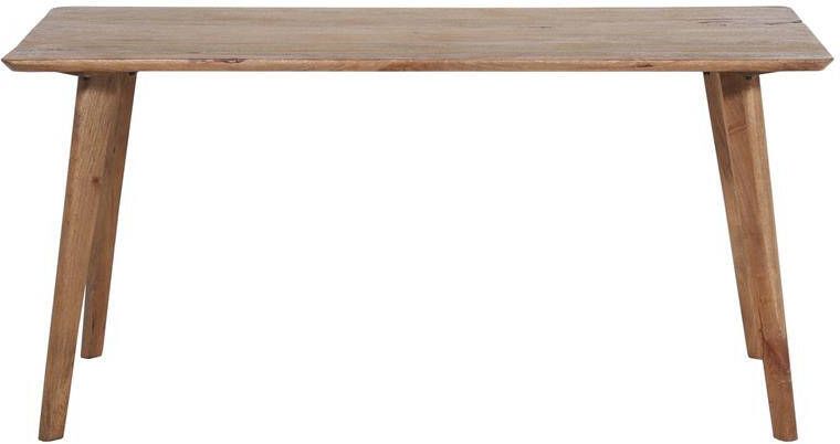 Giga Meubel Eettafel Oslo Mangohout Naturel 160cm