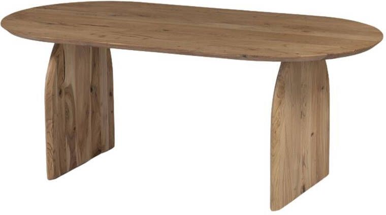 Giga Meubel Eettafel Ovaal 200cm Naturel Mangohout