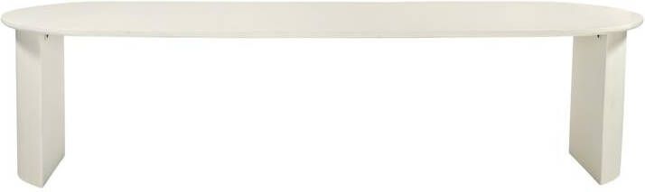 Giga Meubel Eettafel Ovaal 300cm Beige Betonlook Demy