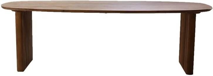 Giga Meubel Eettafel Ovaal Naturel 210cm Mangohout Aya