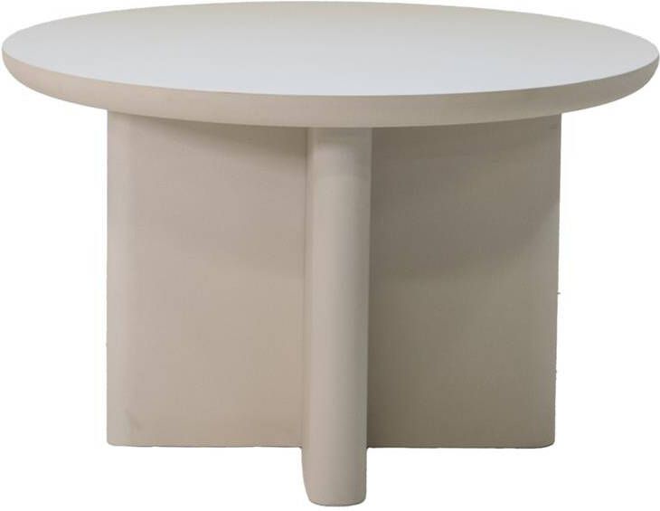 Giga Meubel Eettafel Rond 120cm Beige betonlook Miso