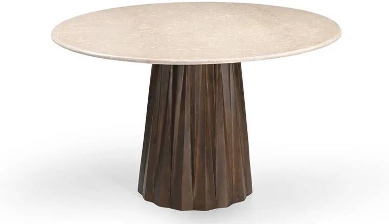 Giga Meubel Eettafel Rond Marmer Ø120cm Faiza