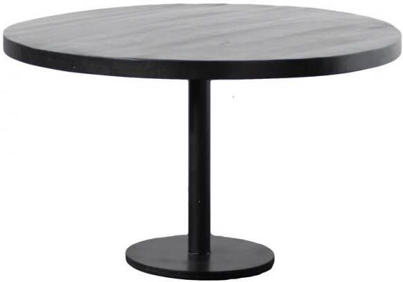 Giga Meubel eettafel Rond Zwart 110x110x78 Dinand