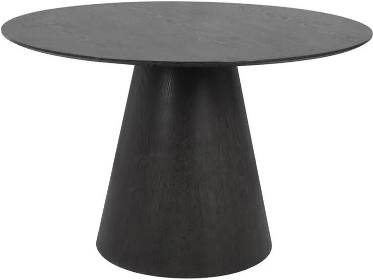 Giga Meubel Eettafel Rond Zwart 120x120x75cm Fynn
