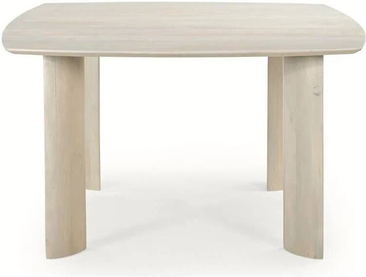 Giga Meubel Eettafel Vierkant 130cm Naturel Mangohout Sieb