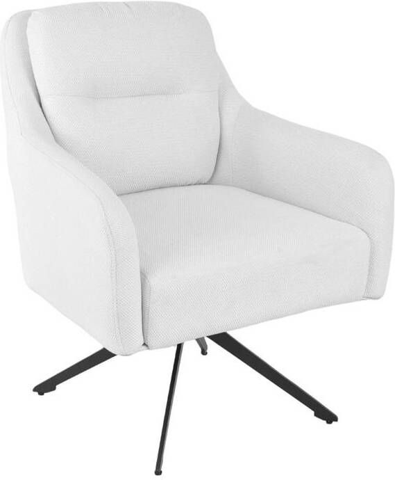 Giga Meubel Fauteuil Beige Draaibaar Stof Matthias