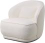 Giga Meubel Fauteuil Bouclé Beige Japandi Stijl Zithoogte 45cm - Thumbnail 2