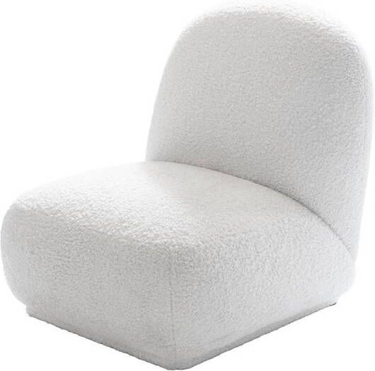 Giga Meubel Fauteuil Teddy Wit Zithoogte 33cm 67x67x72cm Savi