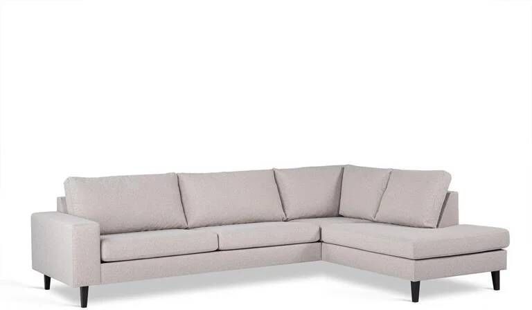Giga Meubel Hoekbank Grijs Stof 3-Zits Rechts Cover