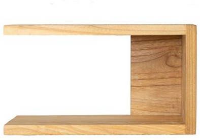 Giga Meubel Nachtkastje Eikenhout 35x20x20cm Naturel