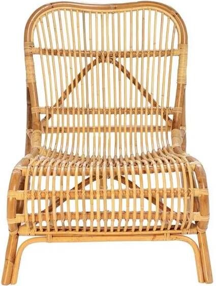 Giga Meubel Rotan Loungestoel Naturel Bohemian Relaxfauteuil