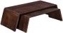 Giga Meubel Salontafel Donkerbruin Mangohout Set van 2 tafel Amaya - Thumbnail 2