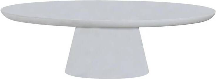 Giga Meubel Salontafel Cleo Ovaal Wit 130cm