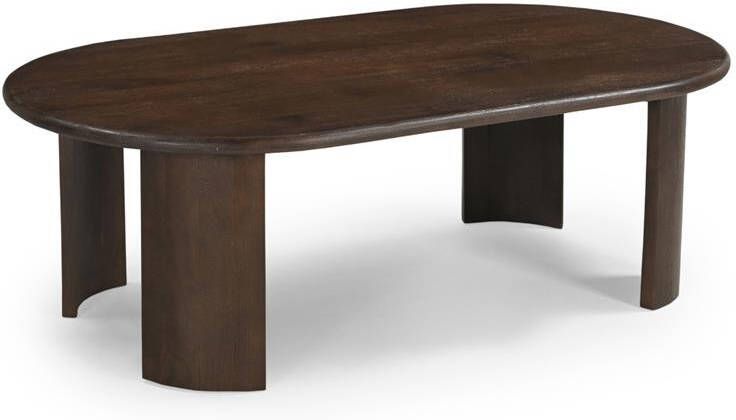Giga Meubel Salontafel Maikel Donkerbruin 120cm Mangohout