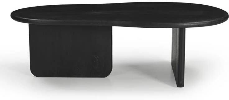 Giga Meubel Salontafel Organisch 130cm Zwart Mangohout Sira