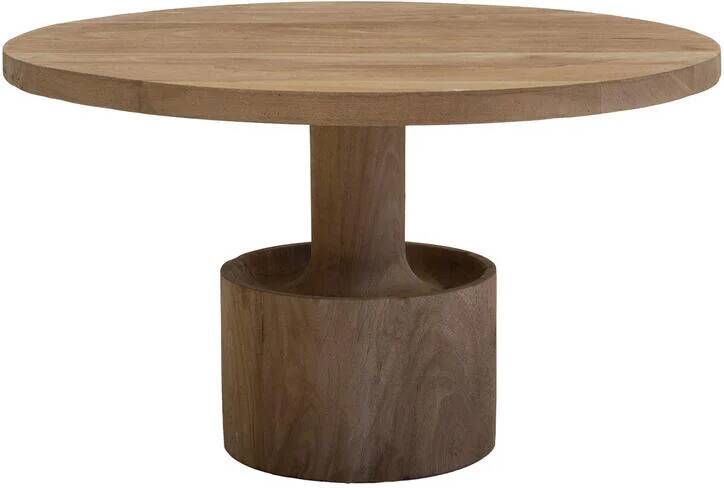 Giga Meubel Salontafel Naturel Mangohout Kolompoot 70x70x30cm Stacy