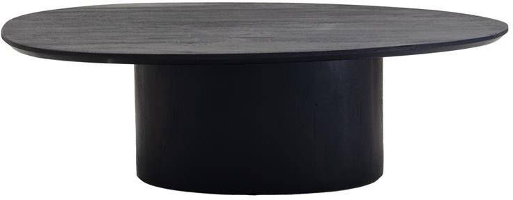 Giga Meubel Salontafel Nara Organisch Zwart Mangohout 110cm