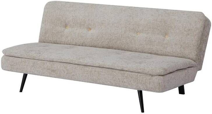 Giga Meubel Slaapbank Beige 180cm Metaal & Stof Bank Olive