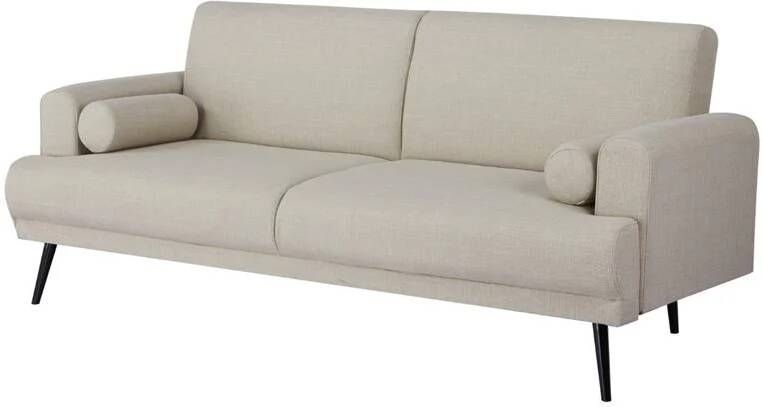 Giga Meubel Slaapbank Beige 210cm Metaal & Stof Bank Jason