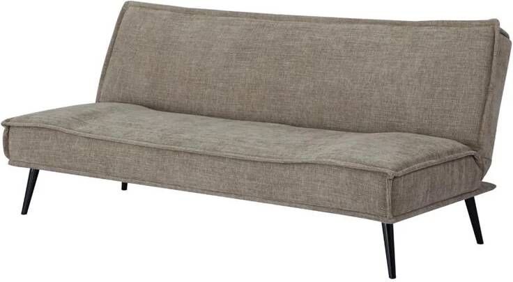 Giga Meubel Slaapbank Taupe 180cm Metaal & Stof Bank Mali