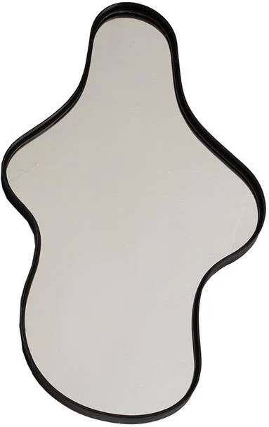 Giga Meubel Spiegel Organisch Zwart Metaal 65x5x110cm Dory