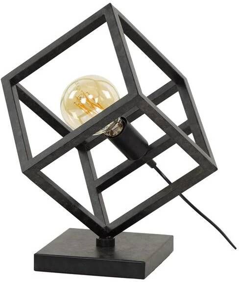 Giga Meubel Tafellamp Metaal Zwart LED 35x35x41cm Kubus