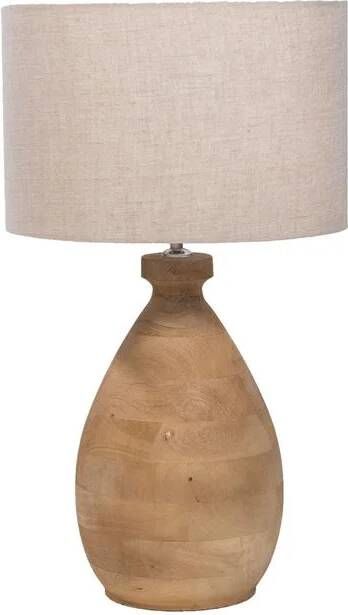 Giga Meubel Tafellamp Naturel 35cm Hout Tafellamp Mattia