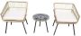 Giga Meubel Tuinset Dylano Rattan 2 Stoelen & 1 Tafel Naturel - Thumbnail 2