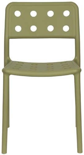 Giga Meubel Tuinstoel Groen 53x46x80cm Serra Set van 4