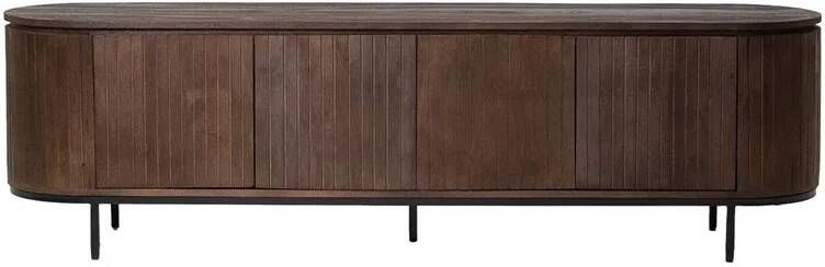 Giga Meubel Tv Meubel Donkerbruin Mangohout 200x45x57cm Tora