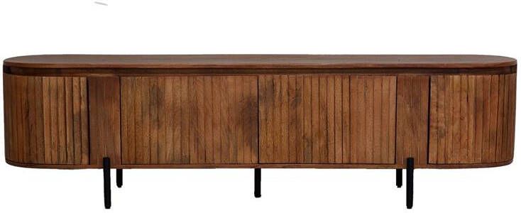 Giga Meubel Tv-Meubel Naturel Mangohout 200x40x55cm Marlène