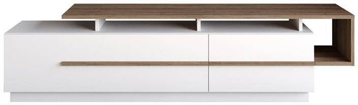 Giga Meubel Tv-Meubel Rechthoek Wit 180x39x46 4cm Pia