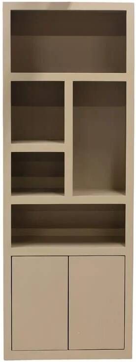 Giga Meubel Wandkast Hardhout Beige 80x45x220cm Xander
