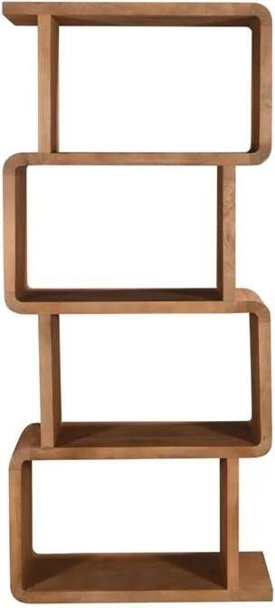 Giga Meubel Wandkast Lichtbruin Open 80x40x180cm Floris