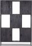 Giga Meubel Wandkast Zwart Mangohout Metalen Frame 5 Deuren Kast Jenny - Thumbnail 2