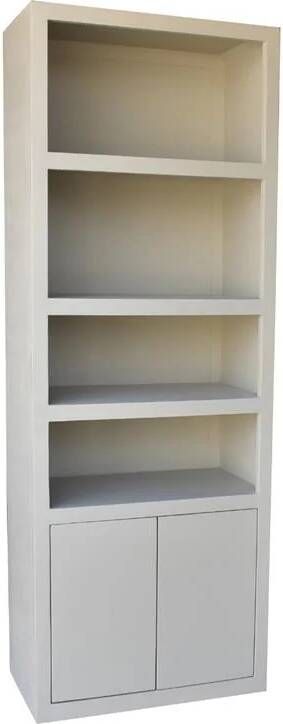 Giga Meubel Wandkast Beige Mangohout 80x45x220cm Xander