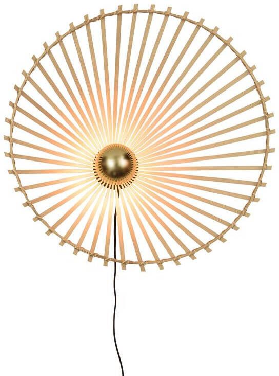 GOOD&MOJO Good & Mojo Wandlamp BROMO Bamboe Product Grootte: Large (60 x 13cm) Product Met gloeilamp: Nee